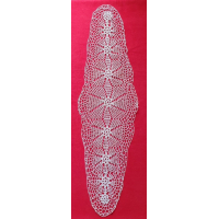 Ovaal handgemaakt kanten kleedje